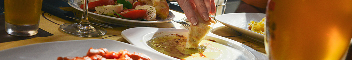 Eating Greek at Athenian Grill restaurant in Reseda, CA.